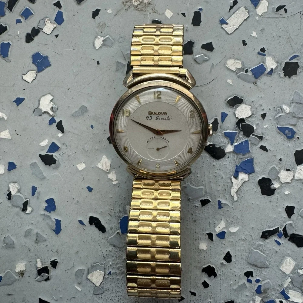 Vintage 1959 Bulova His Excellency Men's Mechanical Wristwatch 10k RGP Not Runni